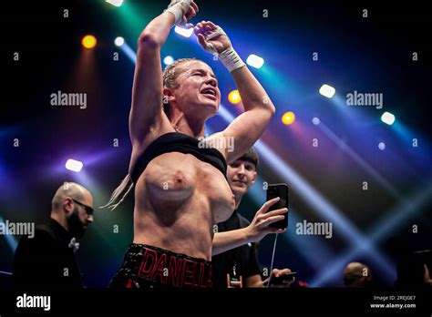 daniella hemsley celebration uncensored|Kingpyn Boxing results: Daniella Hemsley flashes audience after .